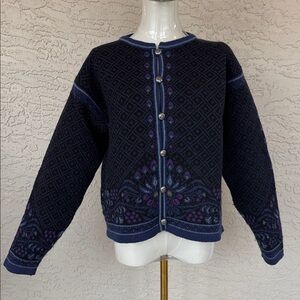 Dale of Norway Cardigan Sweater 100% Wool